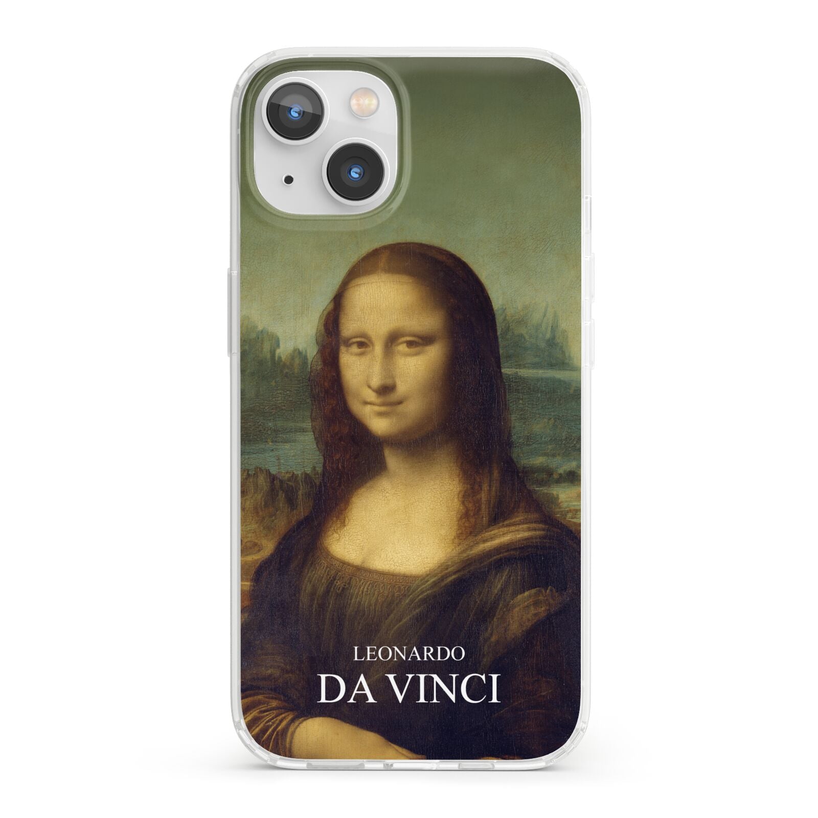 Mona Lisa By Da Vinci iPhone 13 Clear Bumper Case