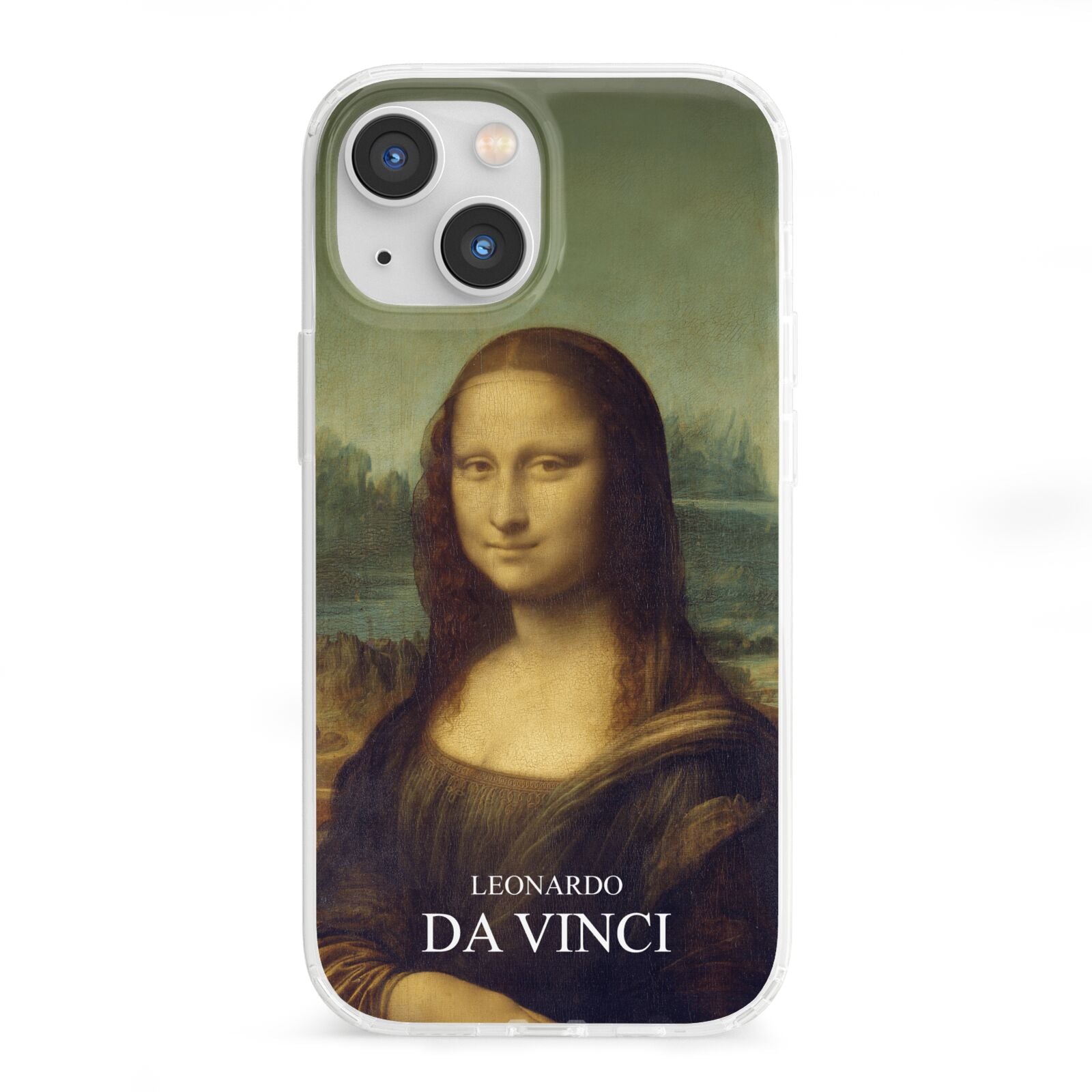 Mona Lisa By Da Vinci iPhone 13 Mini Clear Bumper Case