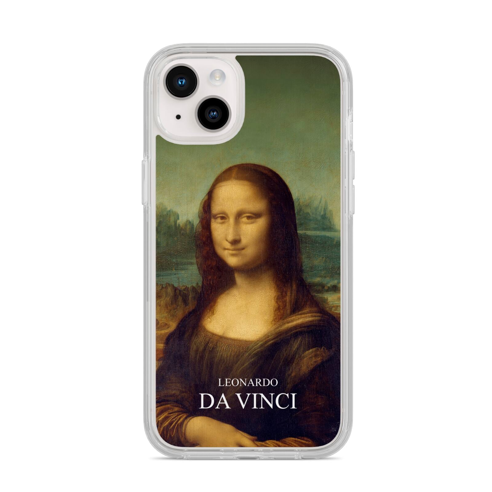 Mona Lisa By Da Vinci iPhone 14 Plus Clear Tough Case Starlight