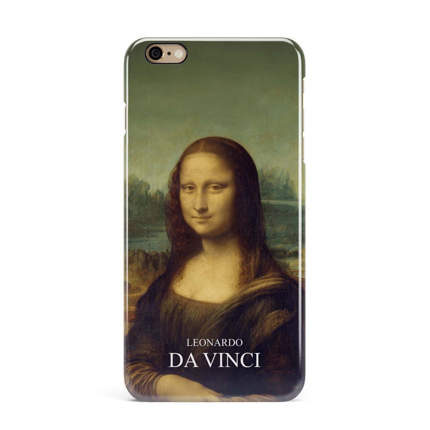 Mona Lisa By Da Vinci iPhone 6 Plus 3D Snap Case on Gold Phone