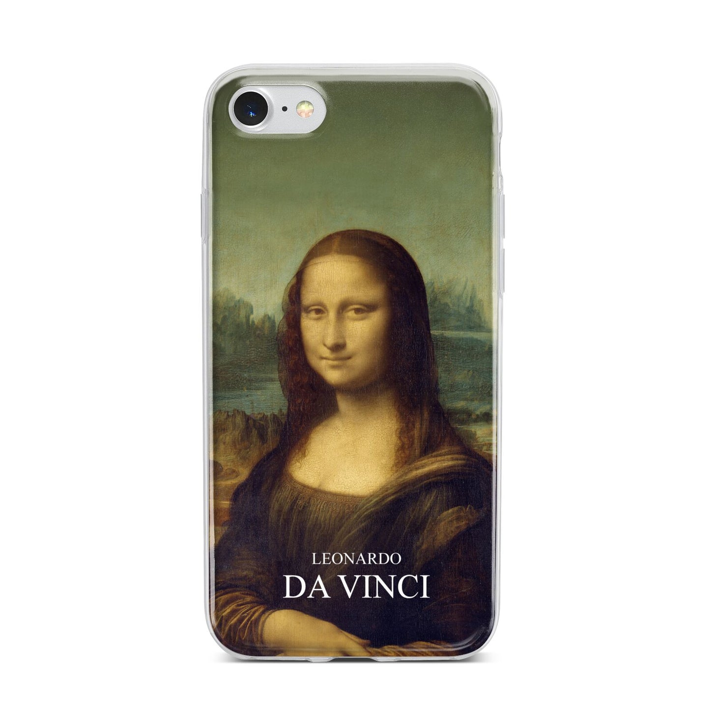 Mona Lisa By Da Vinci iPhone 7 Bumper Case on Silver iPhone