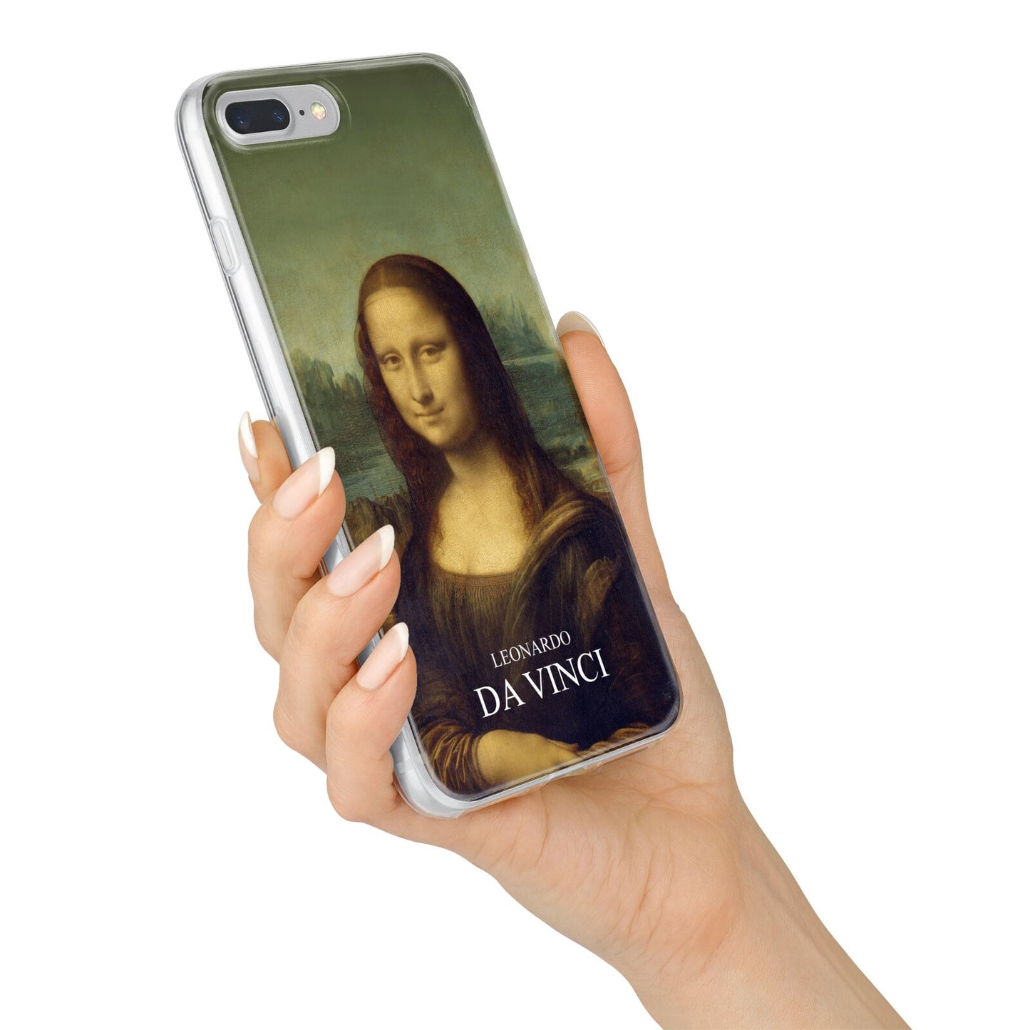 Mona Lisa By Da Vinci iPhone 7 Plus Bumper Case on Silver iPhone Alternative Image