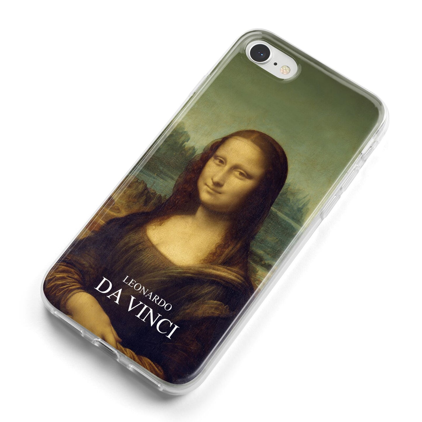 Mona Lisa By Da Vinci iPhone 8 Bumper Case on Silver iPhone Alternative Image