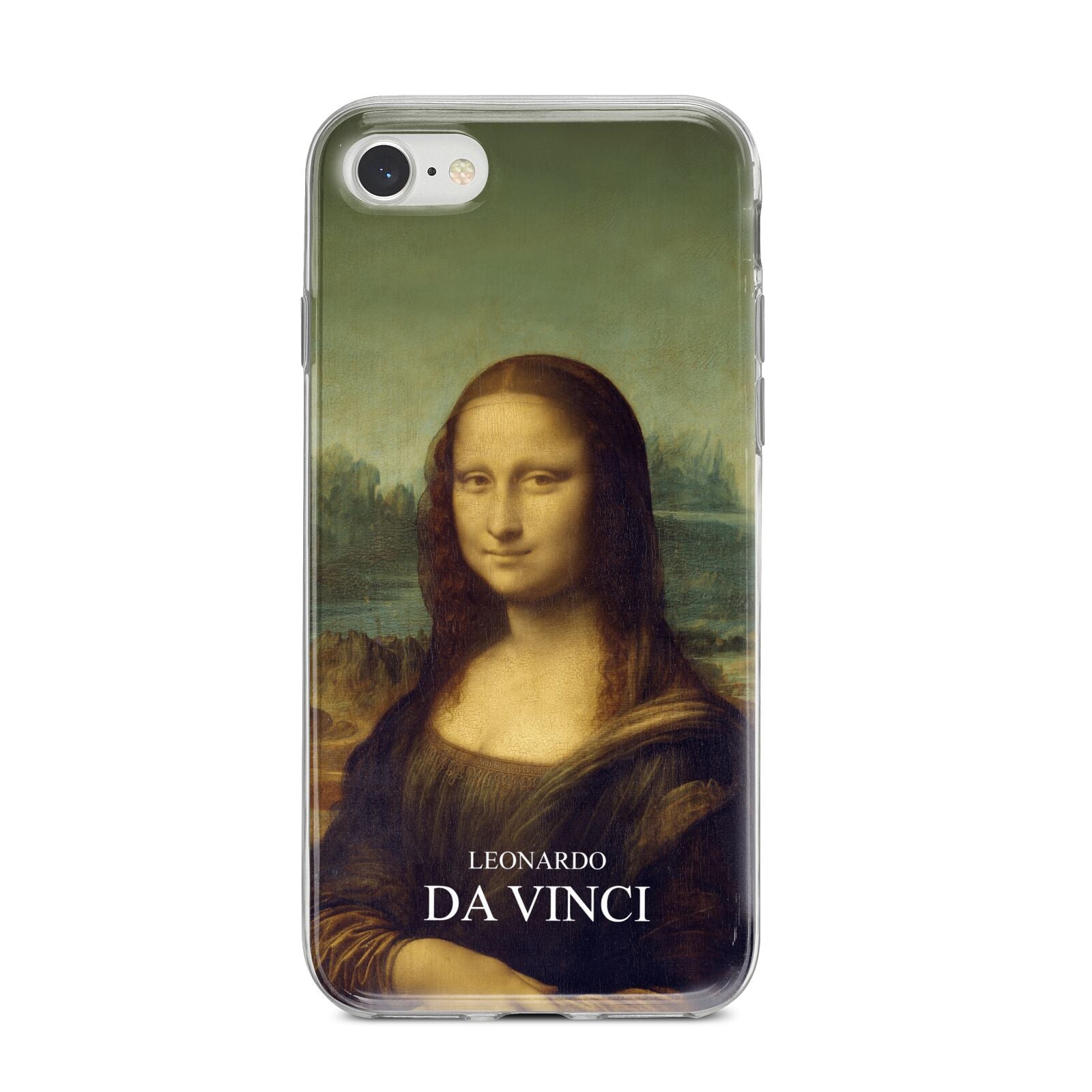 Mona Lisa By Da Vinci iPhone 8 Bumper Case on Silver iPhone