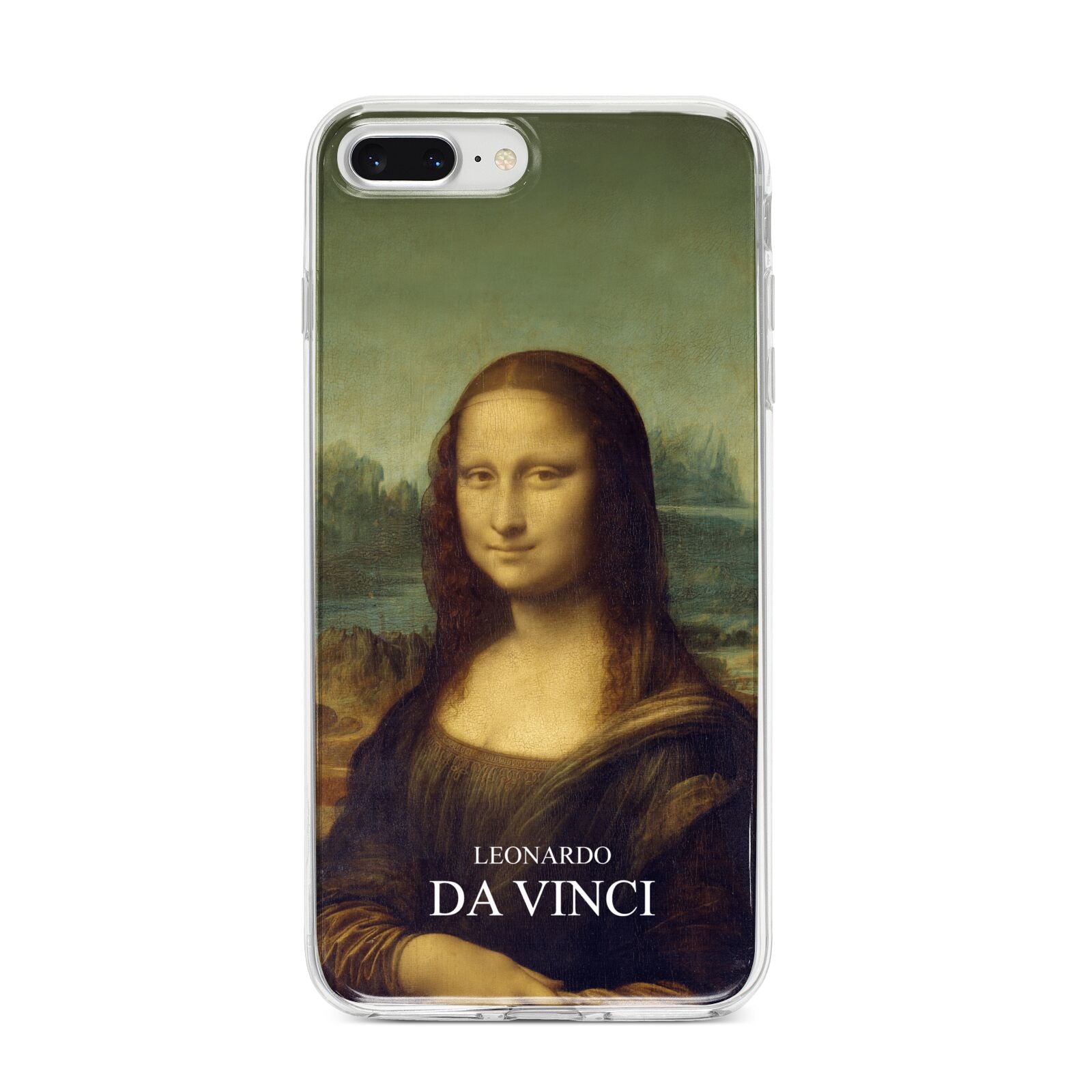 Mona Lisa By Da Vinci iPhone 8 Plus Bumper Case on Silver iPhone