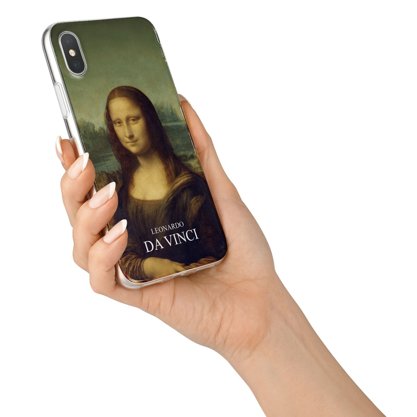 Mona Lisa By Da Vinci iPhone X Bumper Case on Silver iPhone Alternative Image 2