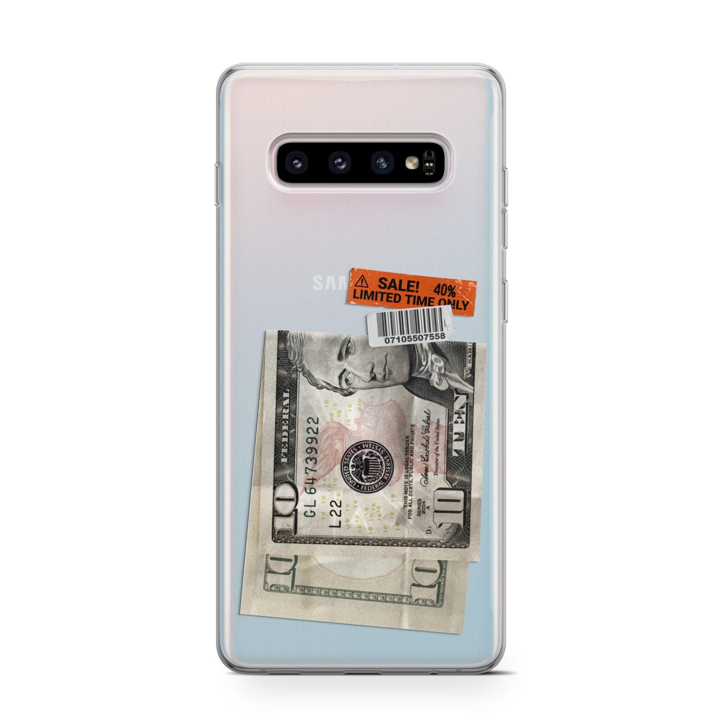 Money and Sale Sticker Protective Samsung Galaxy Case