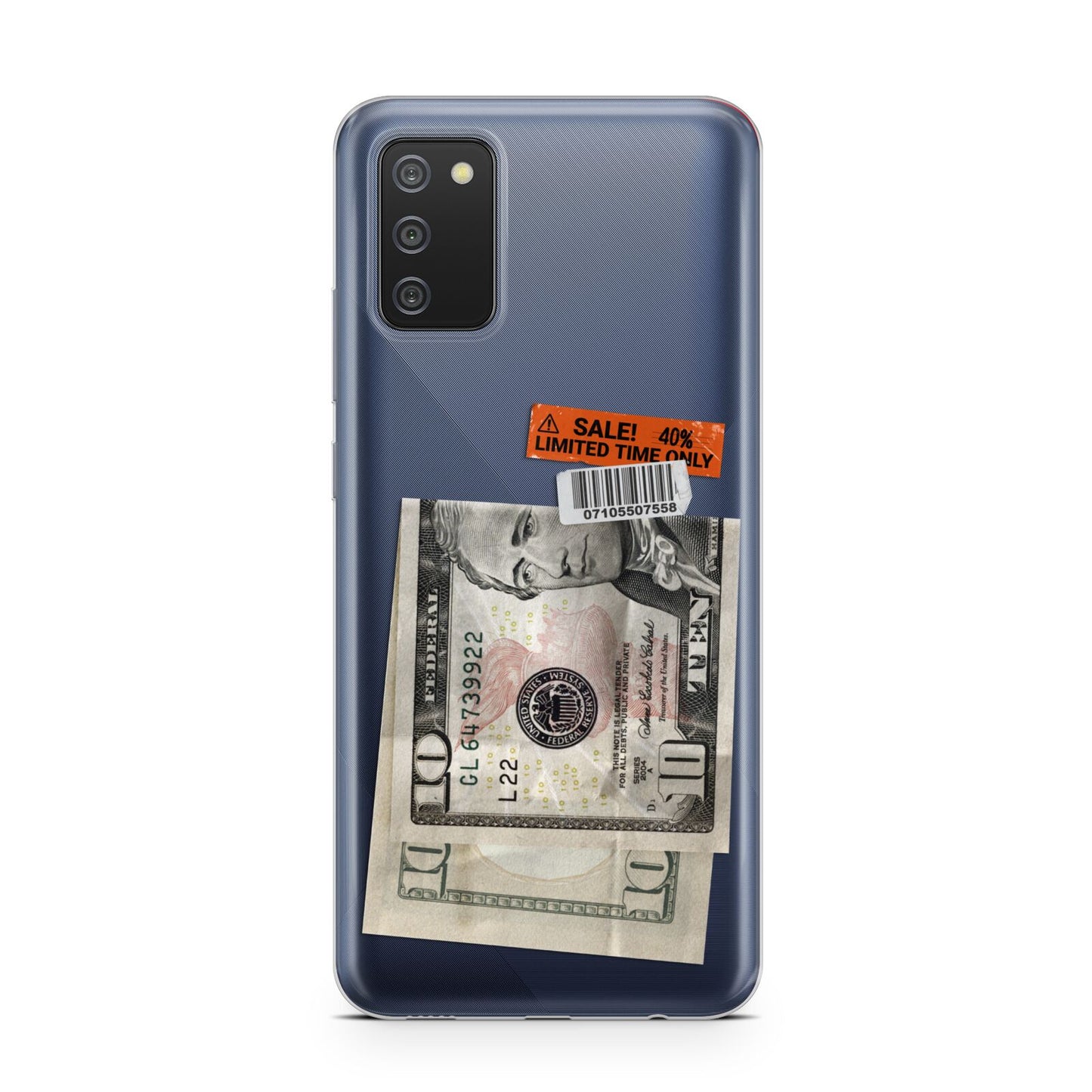 Money and Sale Sticker Samsung A02s Case