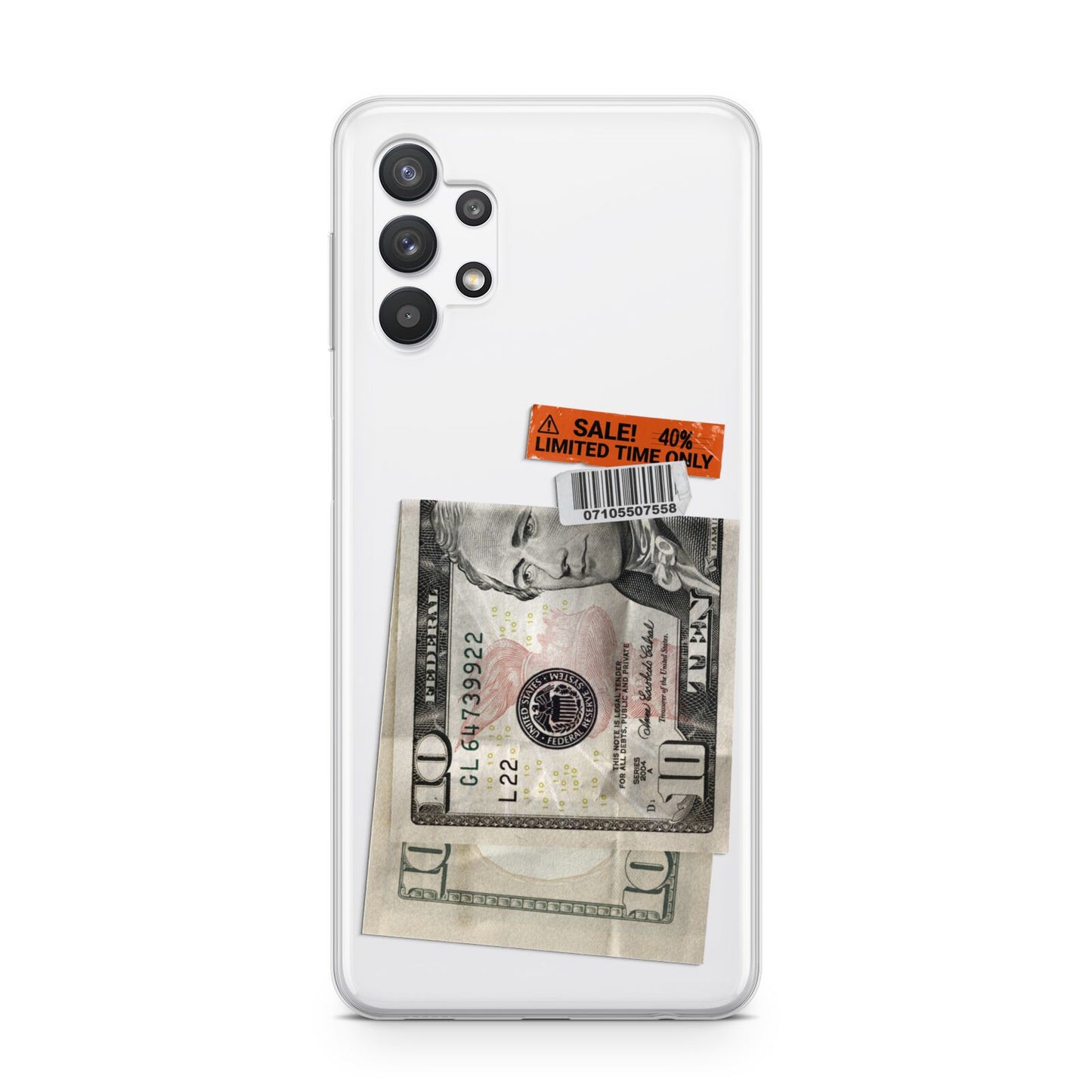 Money and Sale Sticker Samsung A32 5G Case