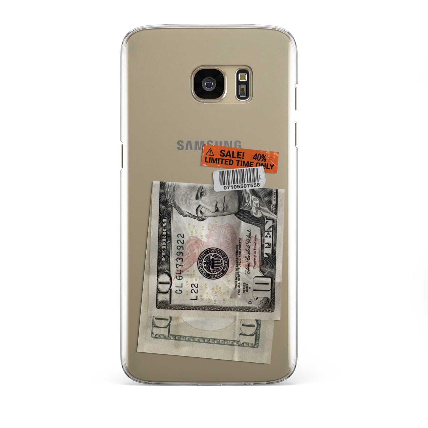 Money and Sale Sticker Samsung Galaxy S7 Edge Case