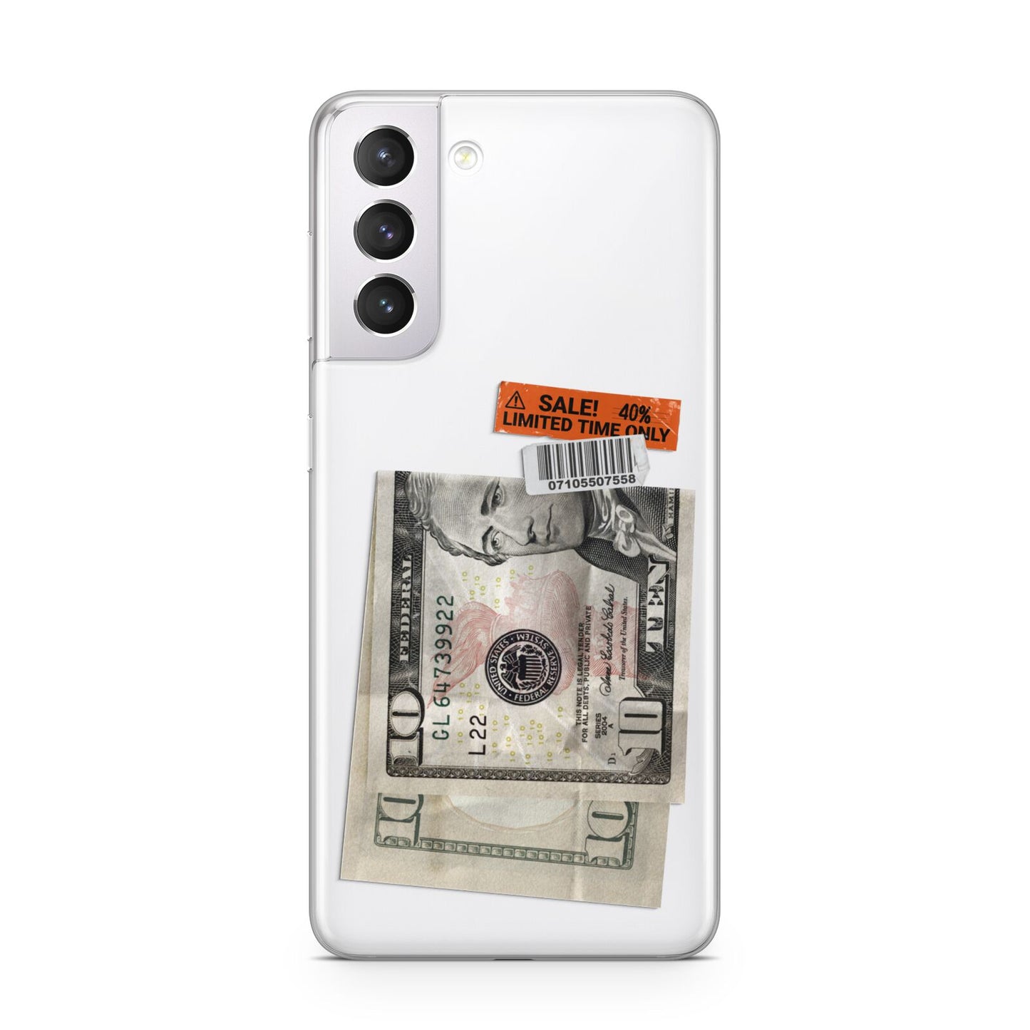 Money and Sale Sticker Samsung S21 Case