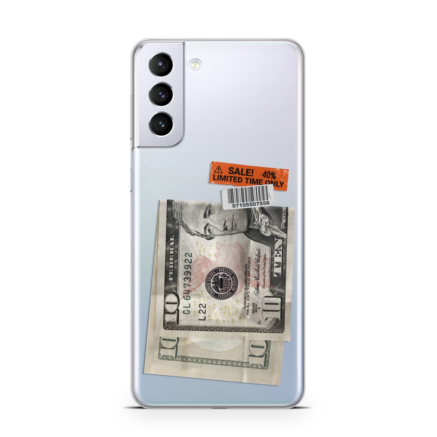 Money and Sale Sticker Samsung S21 Plus Case