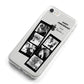 Monochrome Anniversary Photo Strip with Name iPhone 8 Bumper Case on Silver iPhone Alternative Image