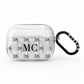 Monochrome Bees with Monogram AirPods Pro Glitter Case