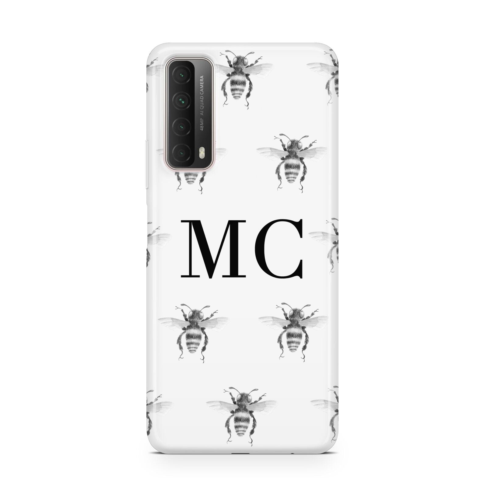 Monochrome Bees with Monogram Huawei P Smart 2021