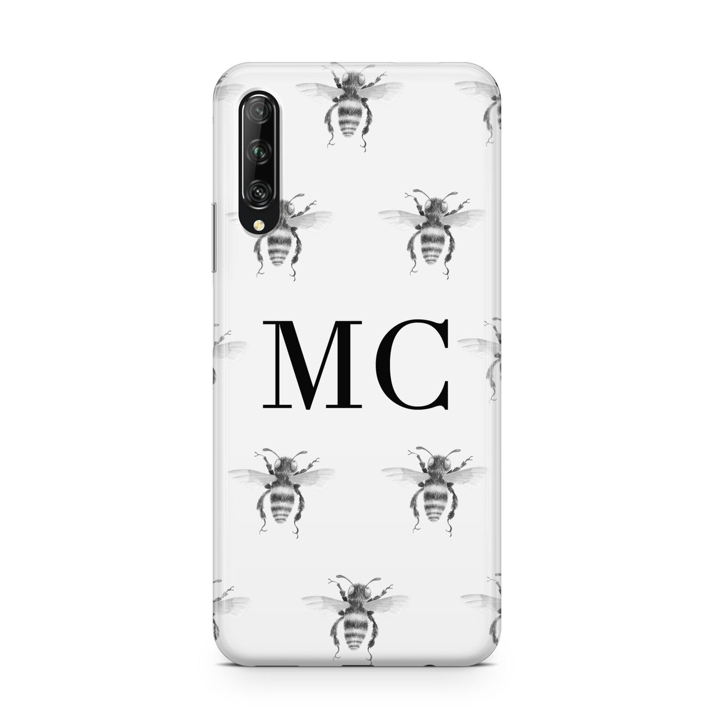 Monochrome Bees with Monogram Huawei P Smart Pro 2019