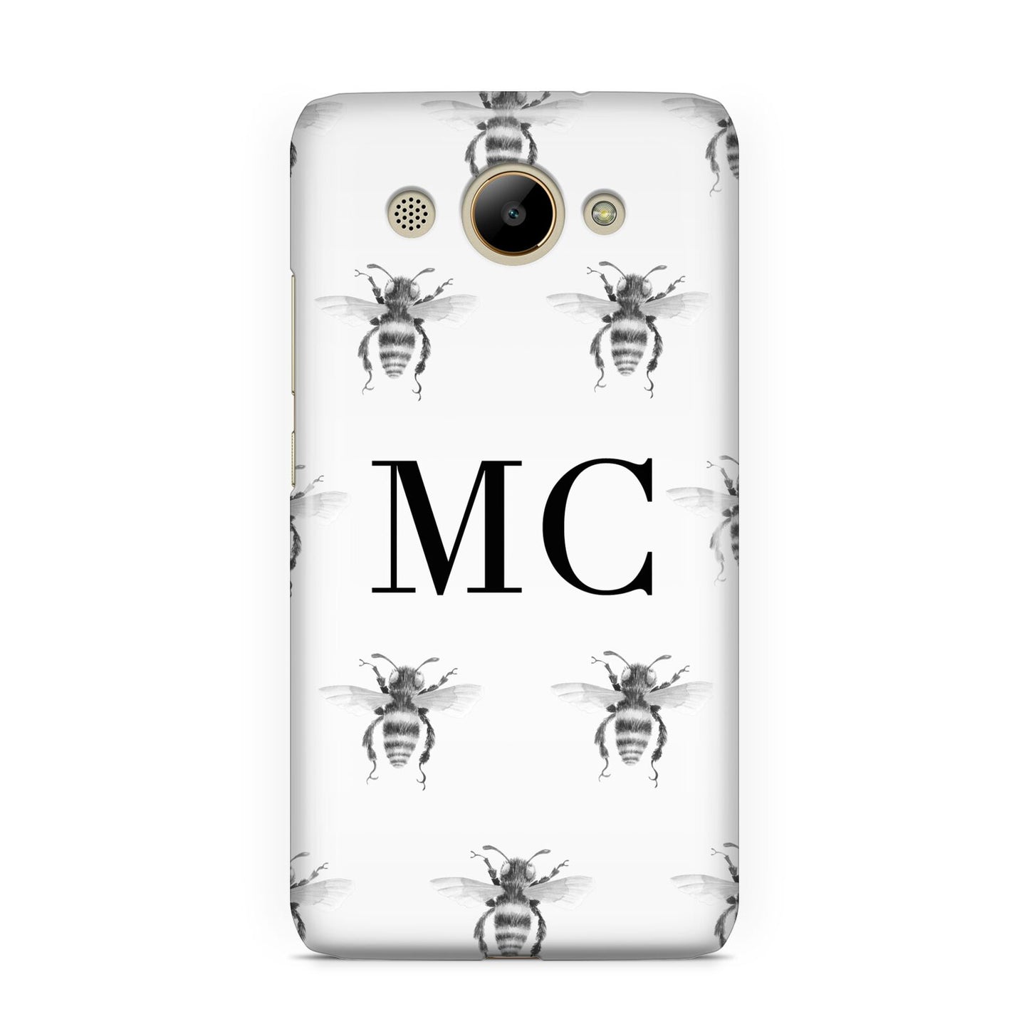 Monochrome Bees with Monogram Huawei Y3 2017