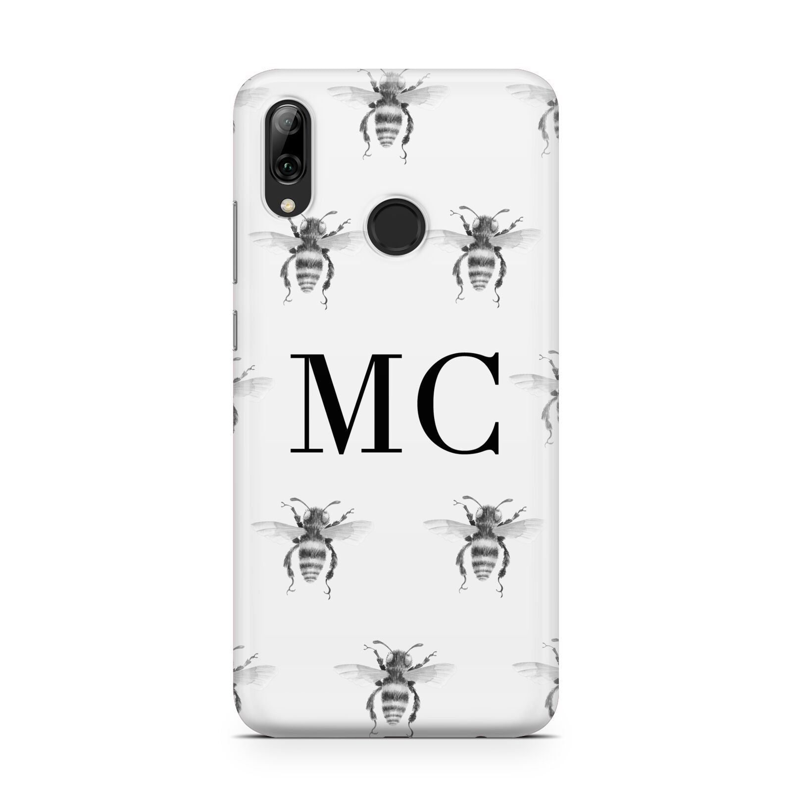 Monochrome Bees with Monogram Huawei Y7 2019