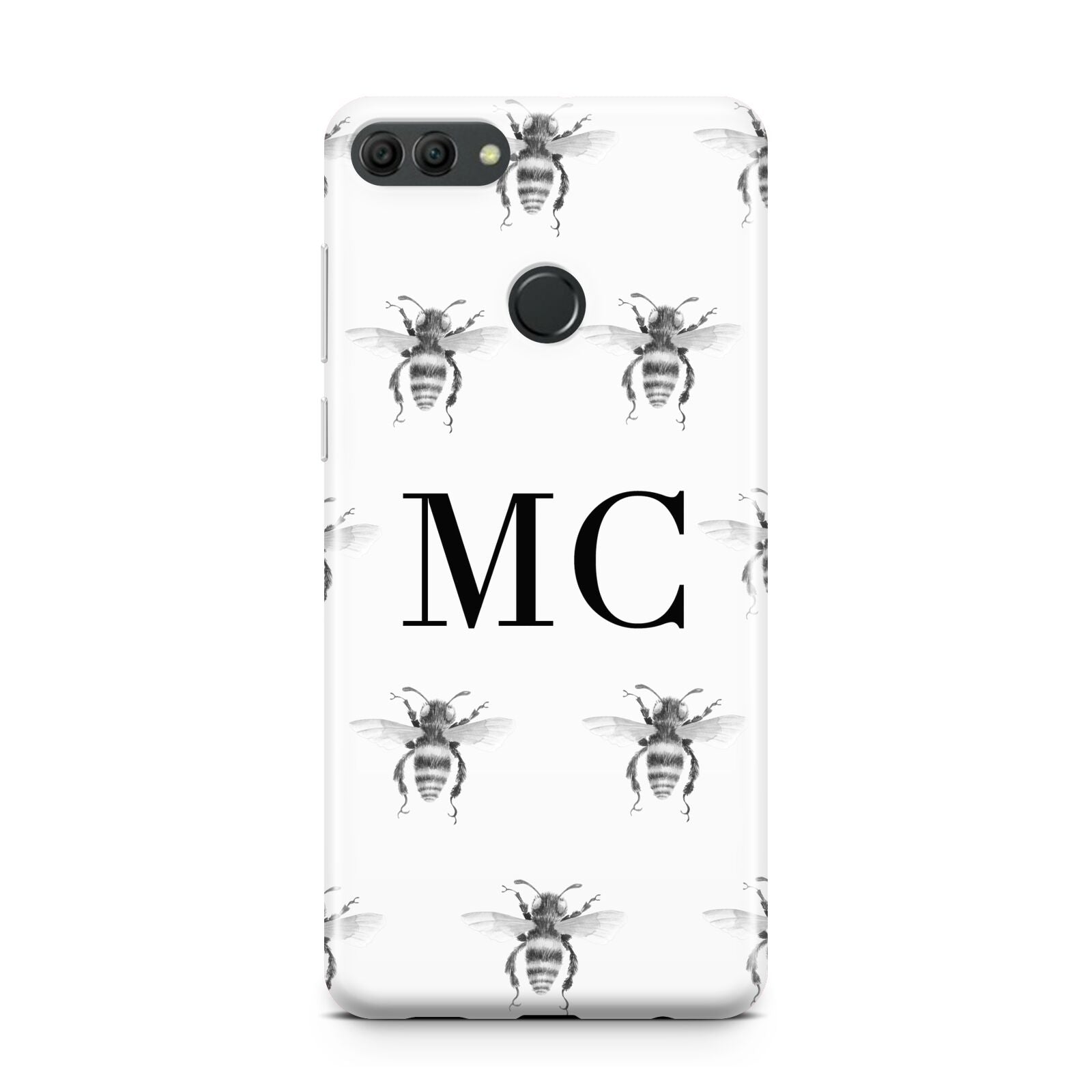 Monochrome Bees with Monogram Huawei Y9 2018