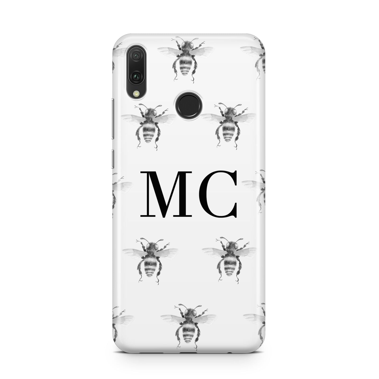 Monochrome Bees with Monogram Huawei Y9 2019