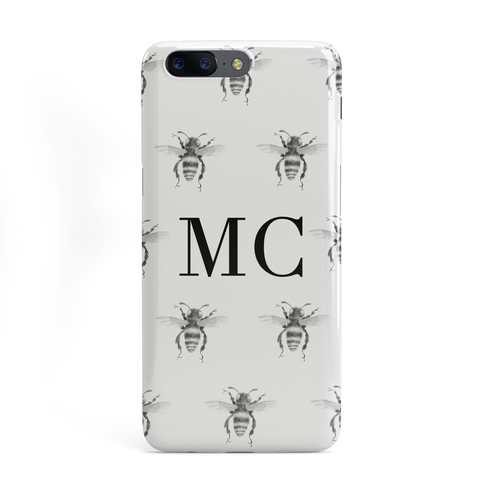 Monochrome Bees with Monogram OnePlus Case