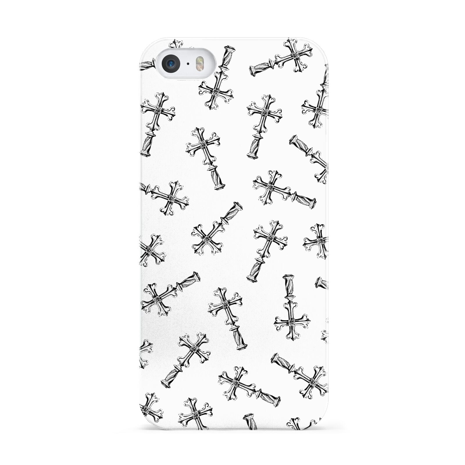 Monochrome Crosses Apple iPhone 5 Case