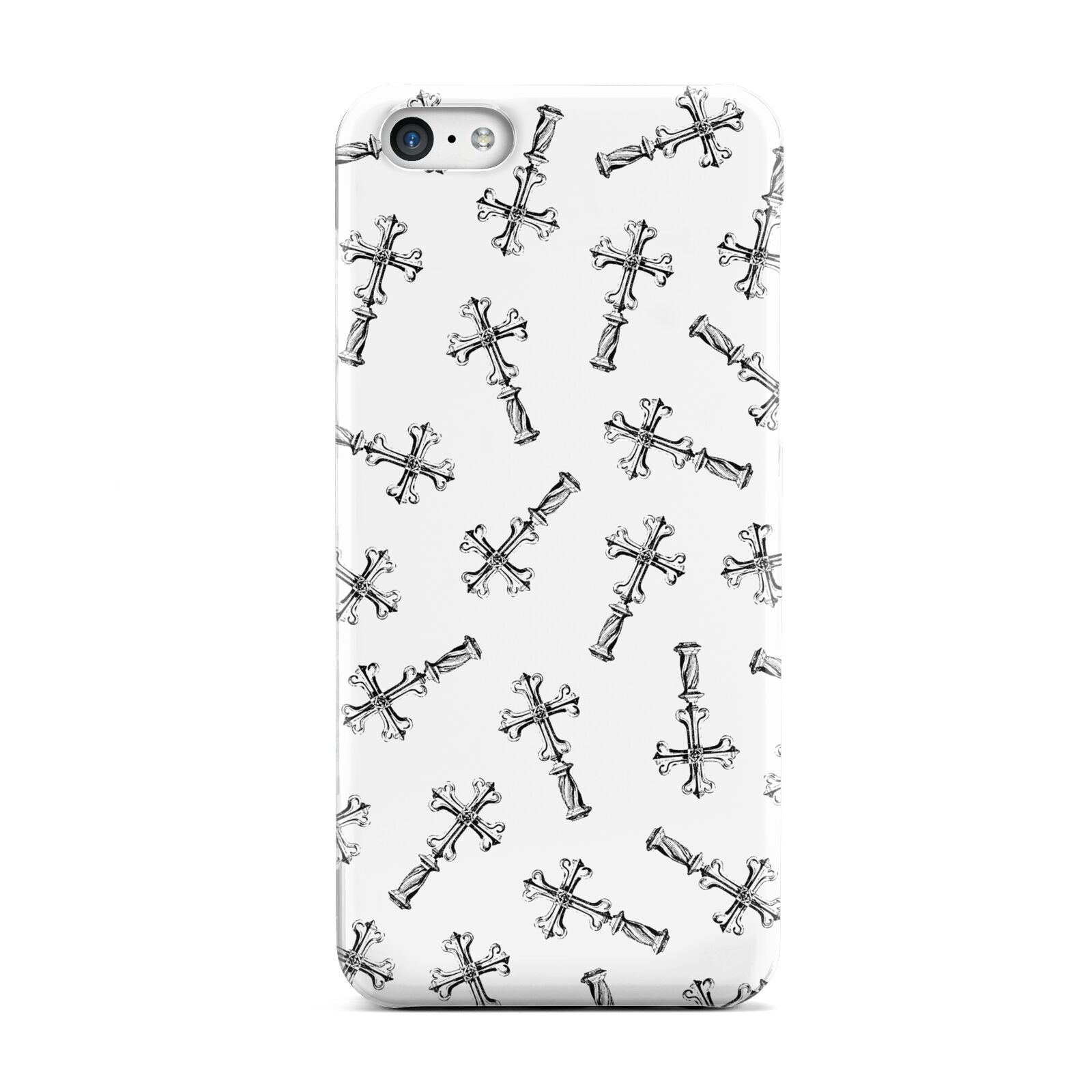 Monochrome Crosses Apple iPhone 5c Case