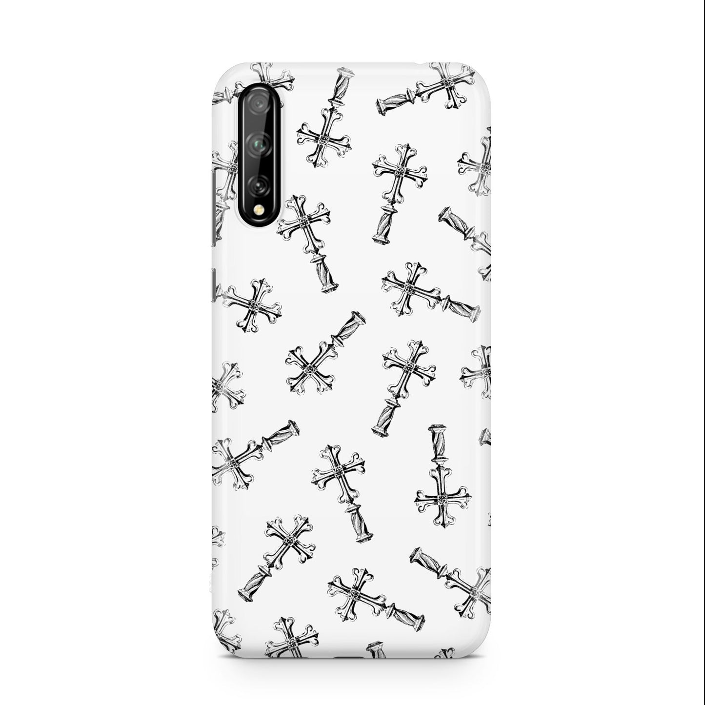 Monochrome Crosses Huawei Enjoy 10s Phone Case