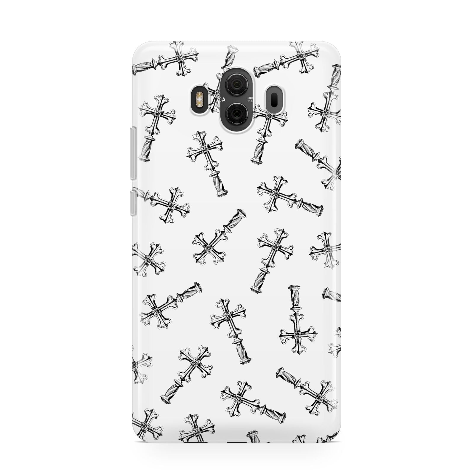 Monochrome Crosses Huawei Mate 10 Protective Phone Case