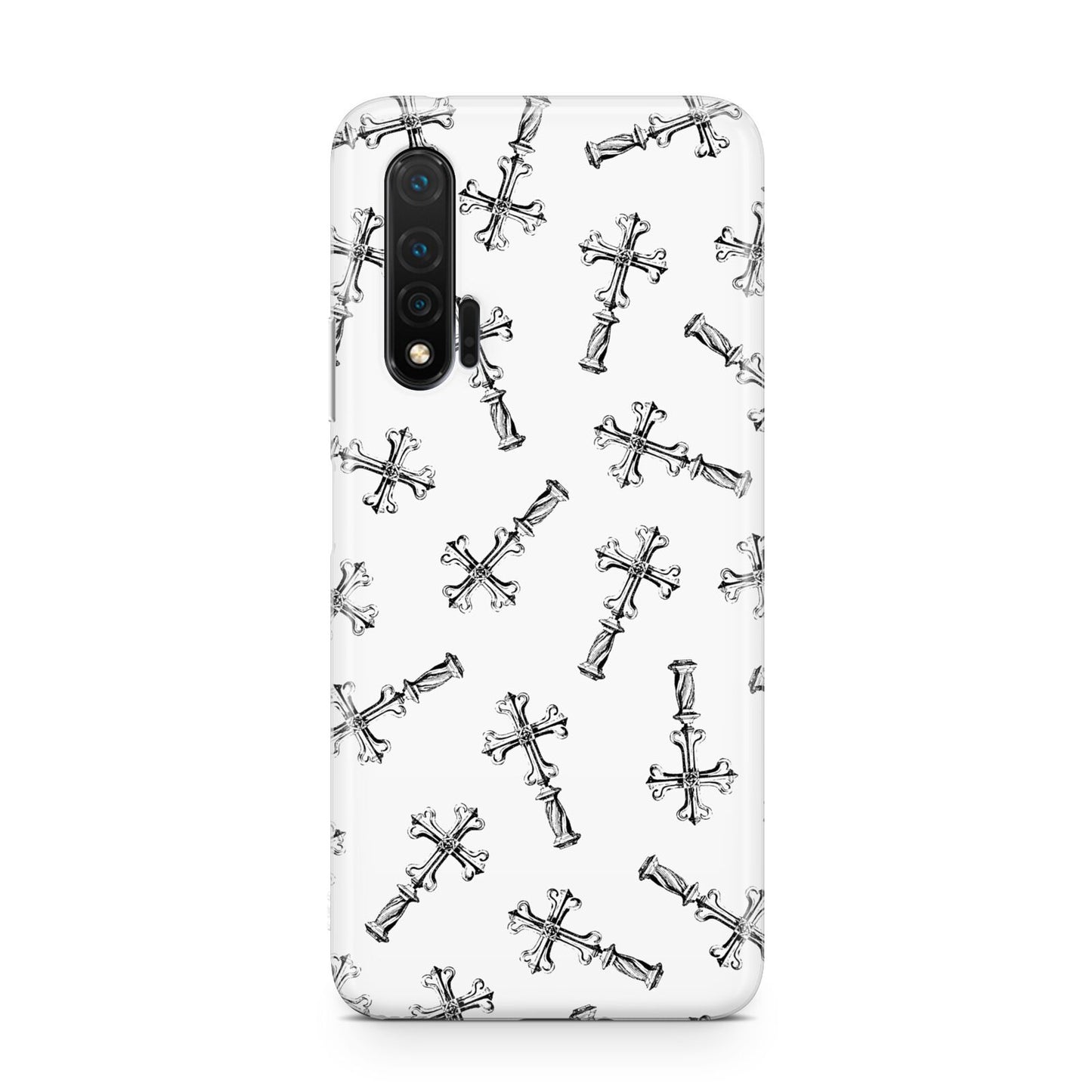 Monochrome Crosses Huawei Nova 6 Phone Case