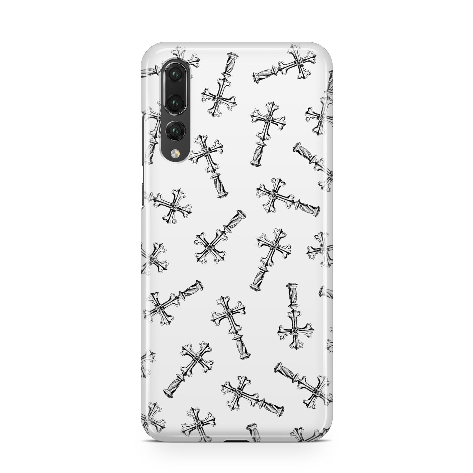 Monochrome Crosses Huawei P20 Pro Phone Case