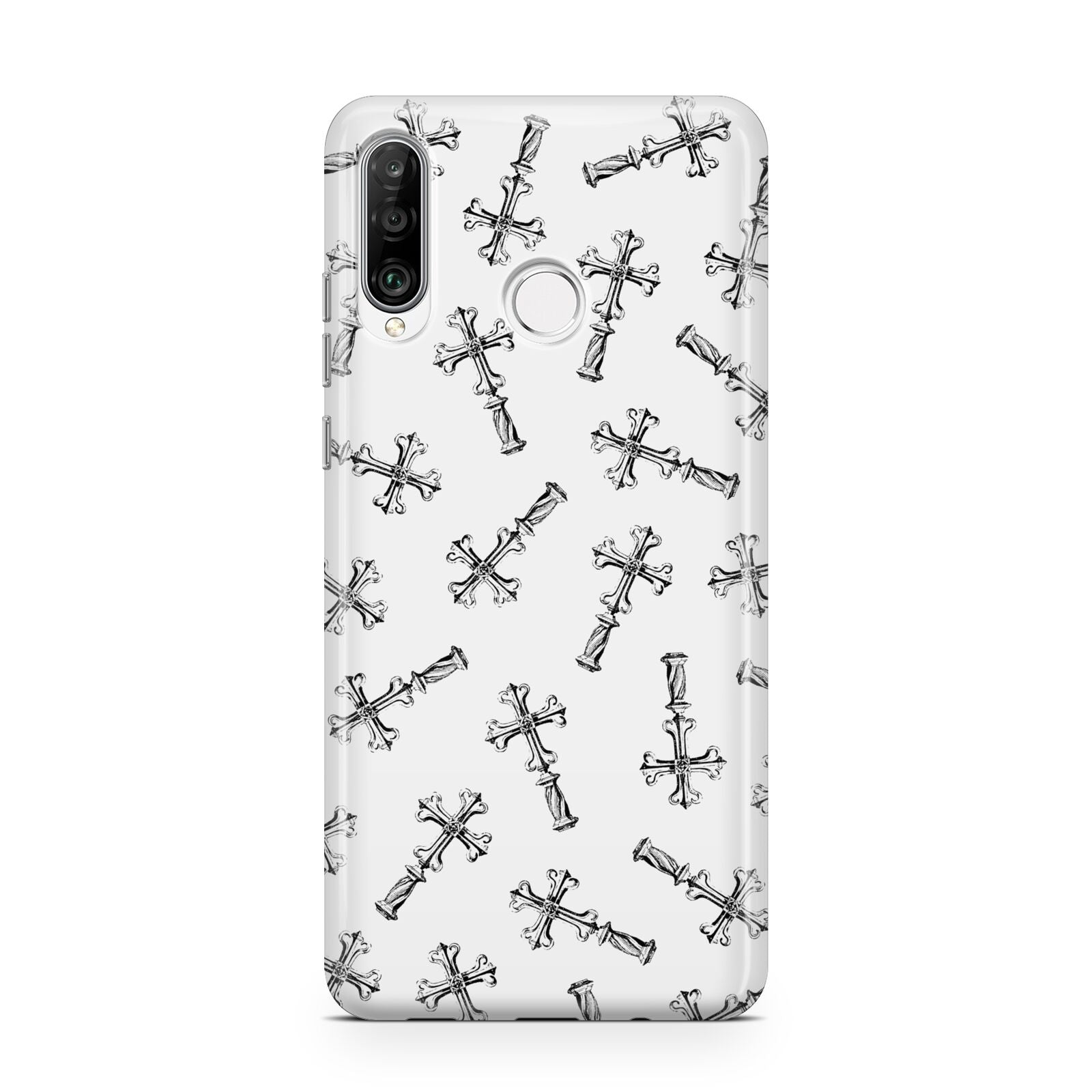 Monochrome Crosses Huawei P30 Lite Phone Case