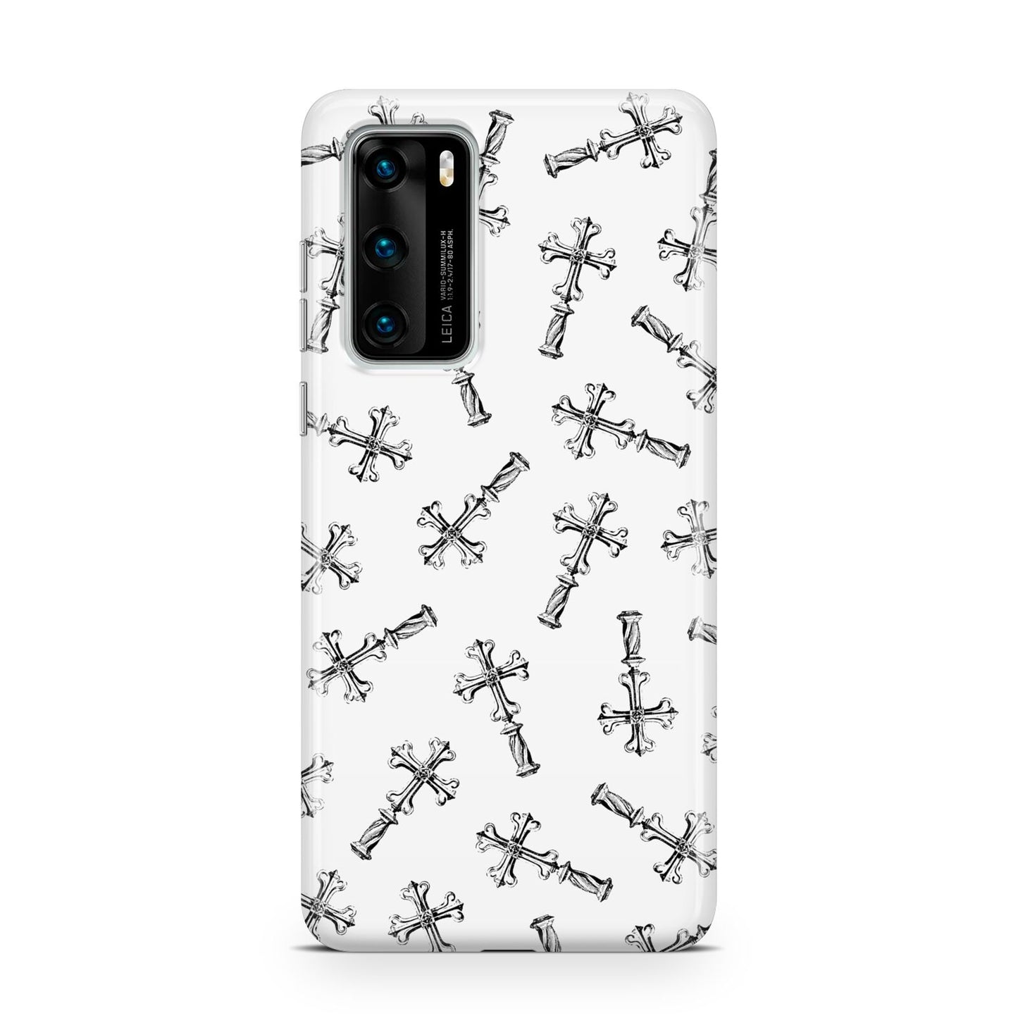 Monochrome Crosses Huawei P40 Phone Case