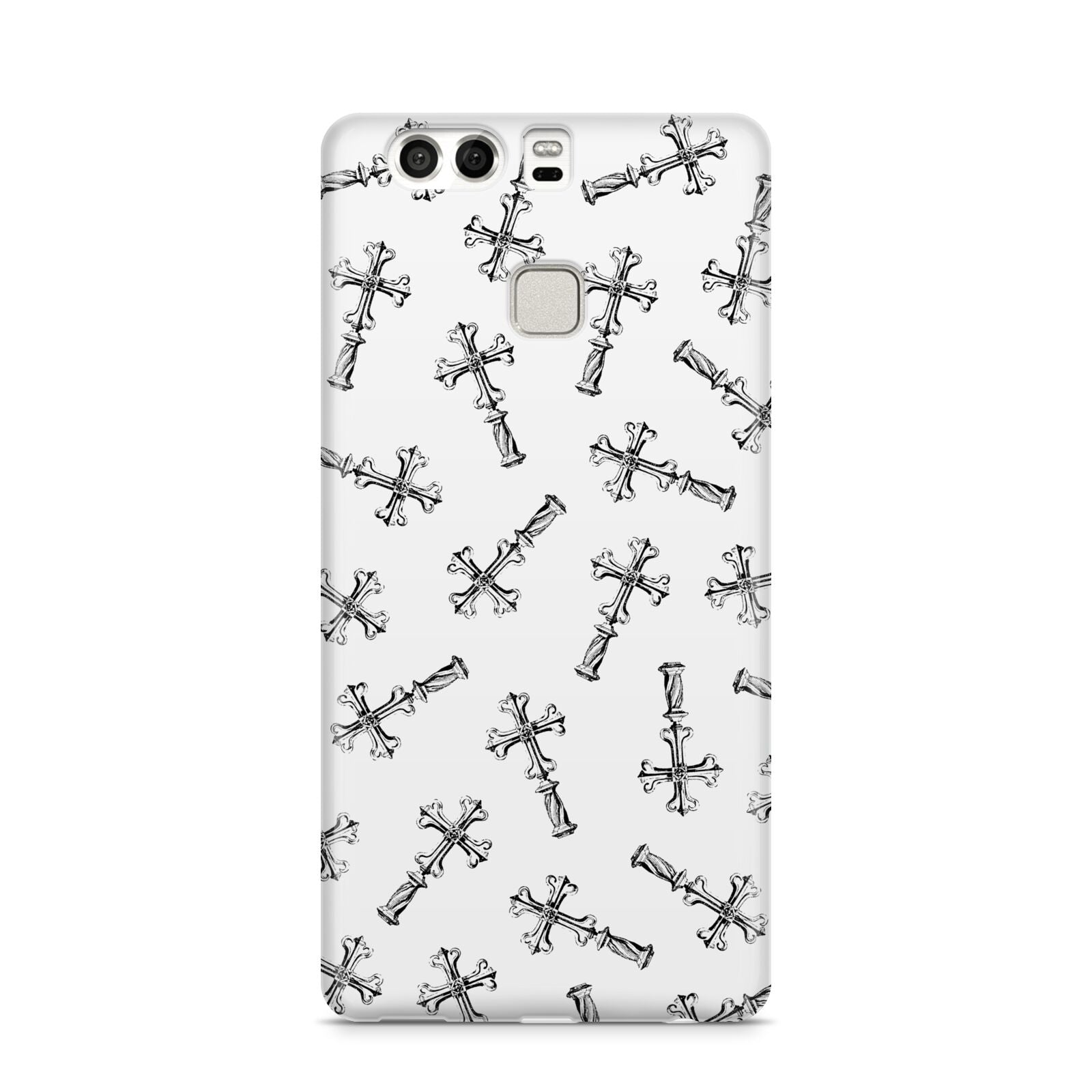 Monochrome Crosses Huawei P9 Case