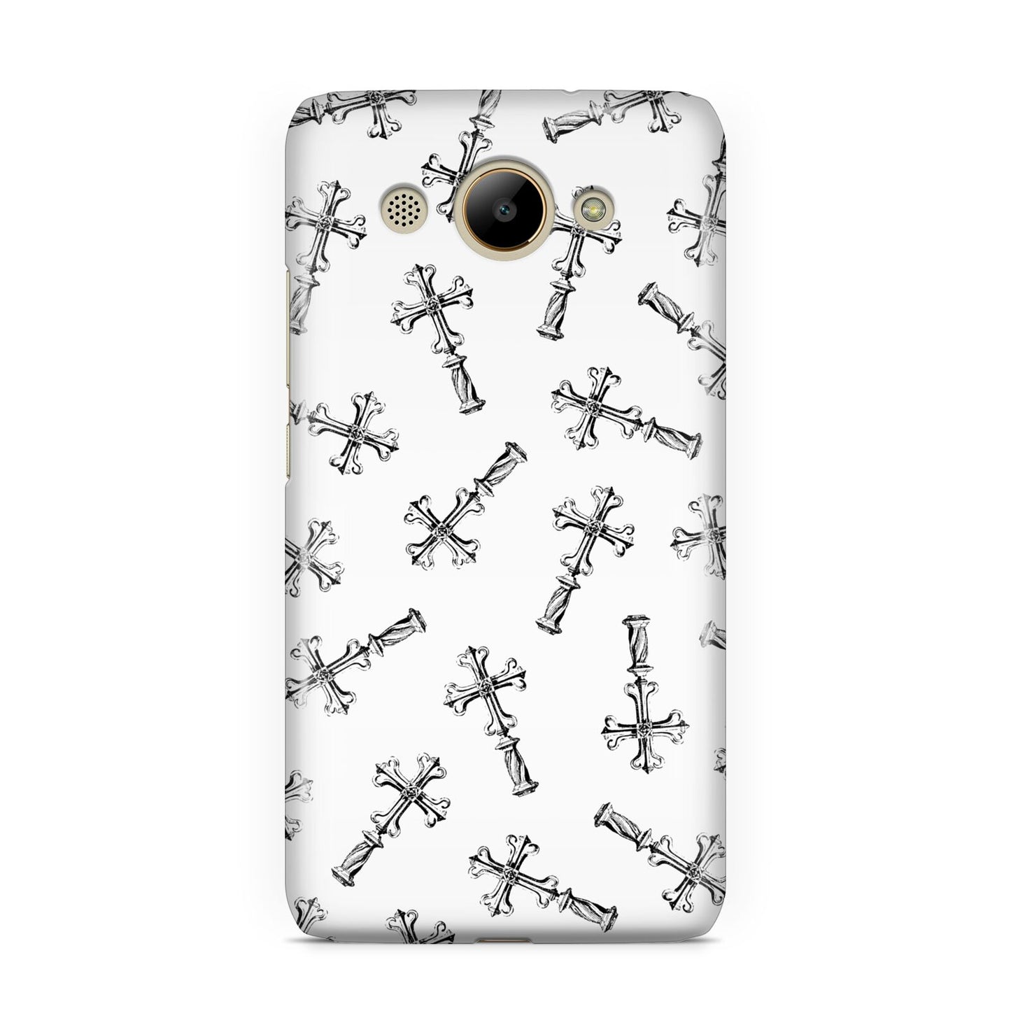 Monochrome Crosses Huawei Y3 2017