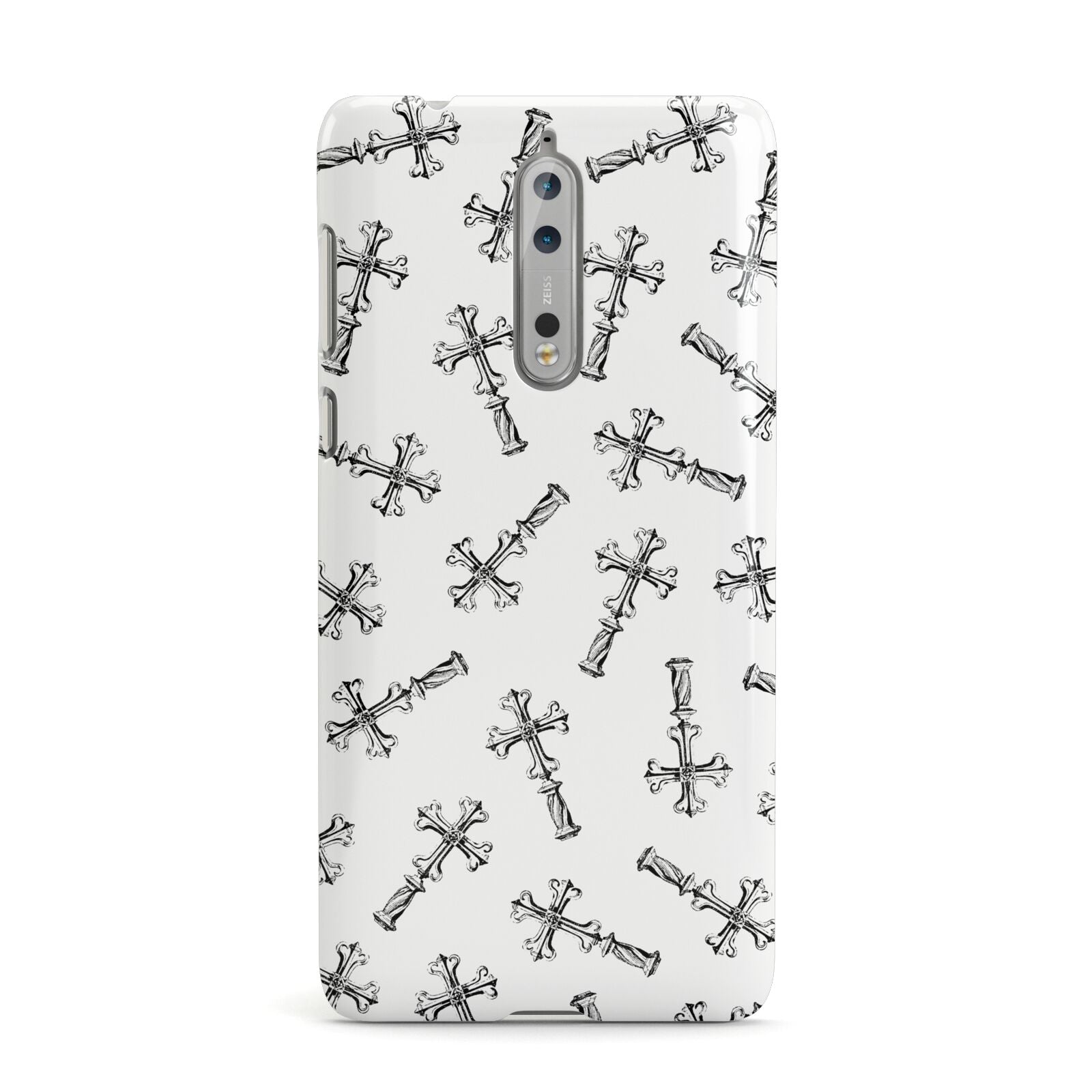 Monochrome Crosses Nokia Case