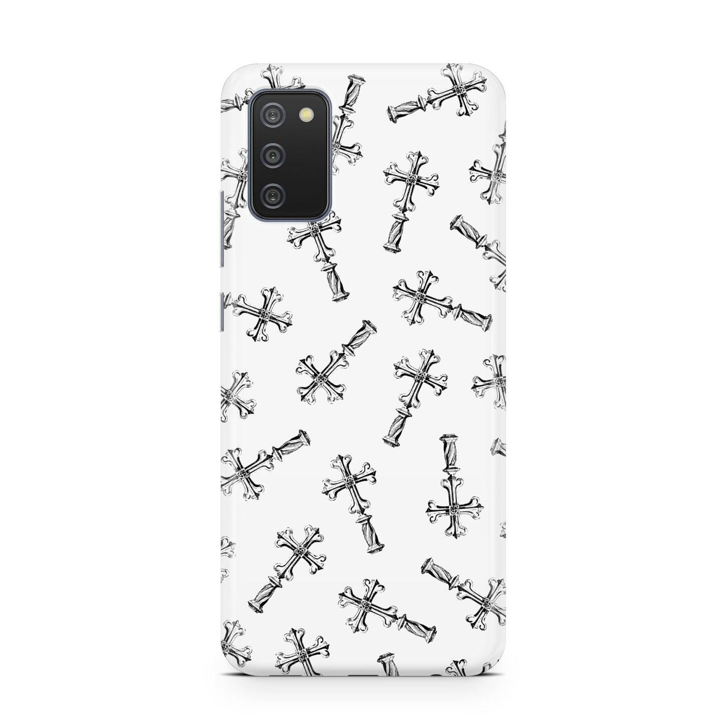 Monochrome Crosses Samsung A02s Case