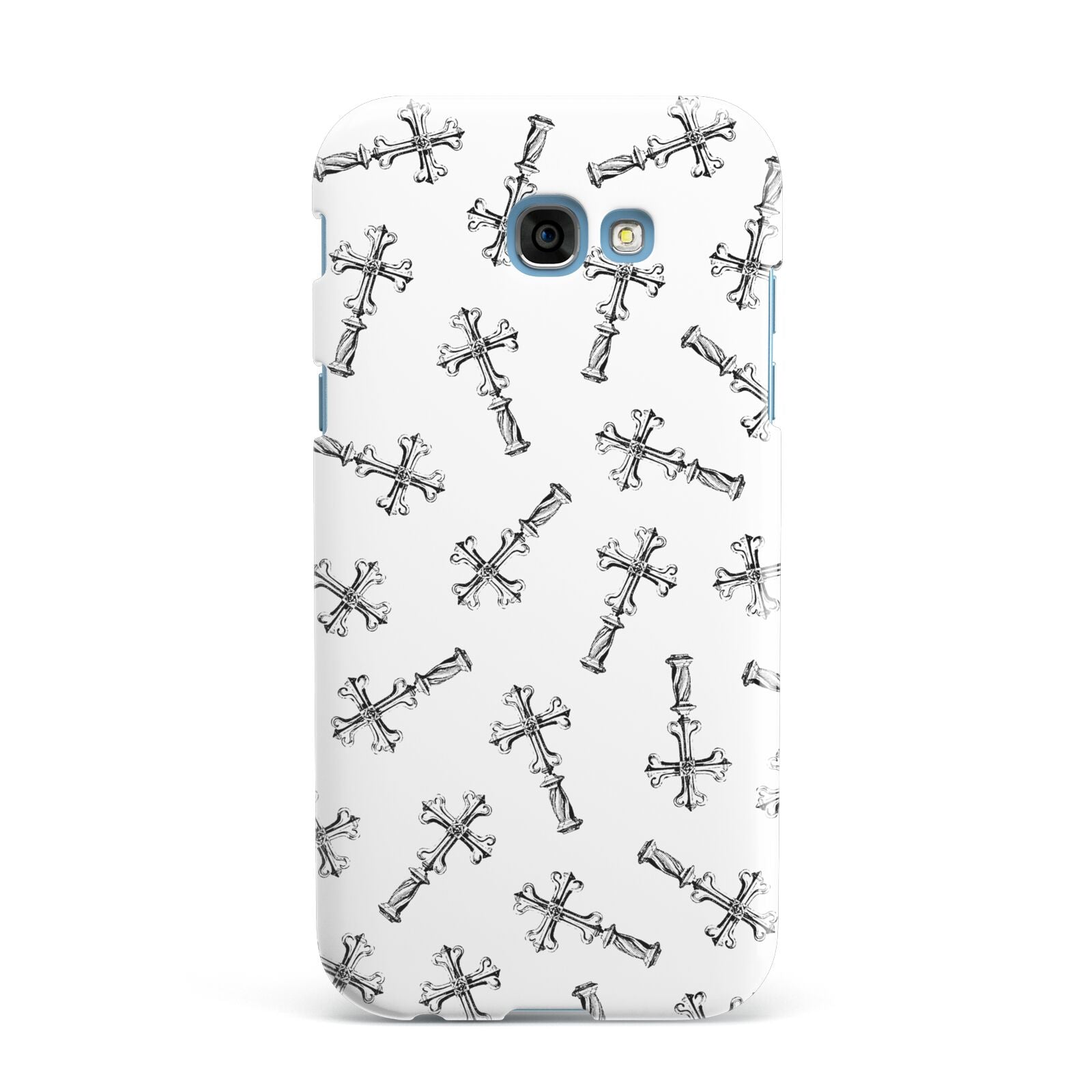 Monochrome Crosses Samsung Galaxy A7 2017 Case