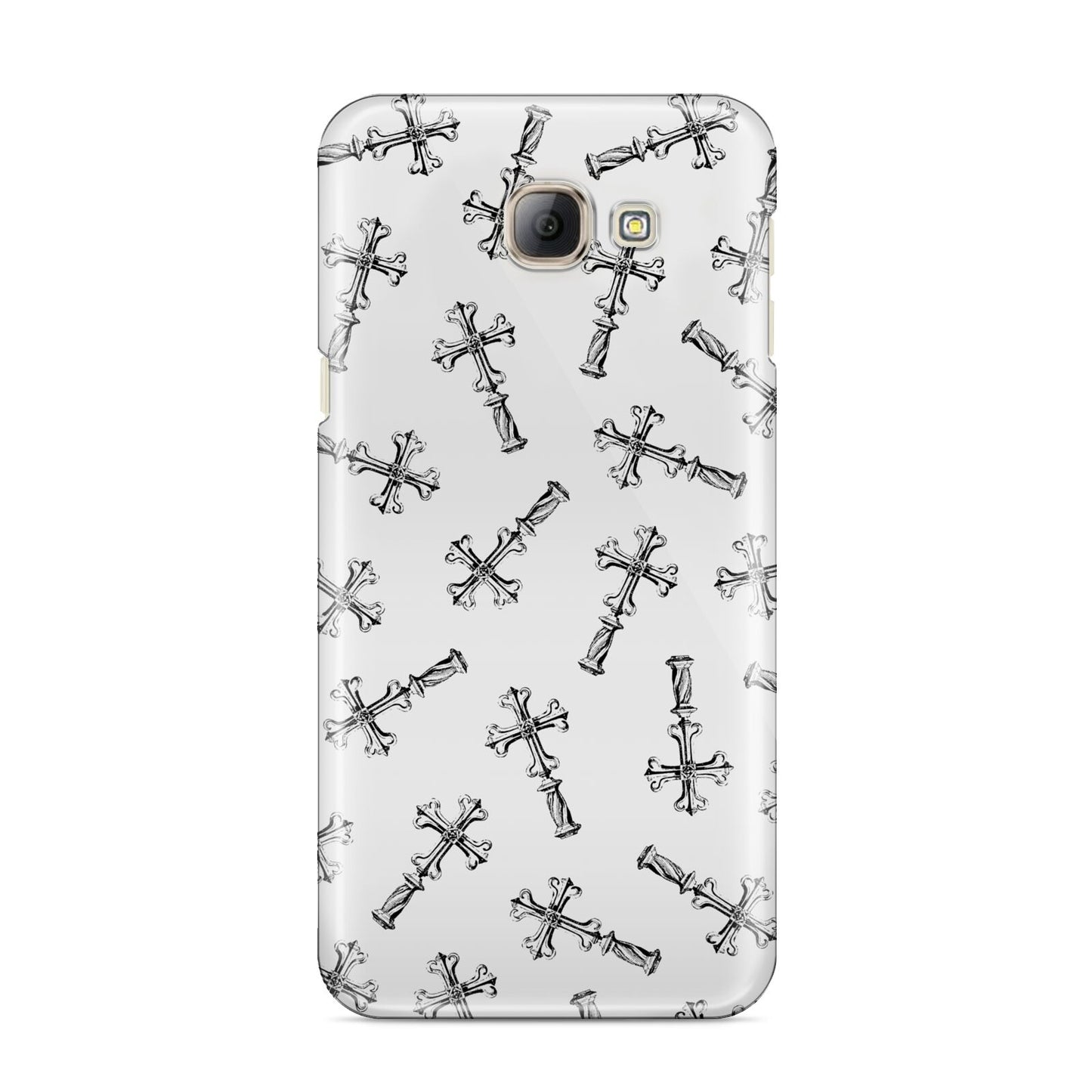 Monochrome Crosses Samsung Galaxy A8 2016 Case