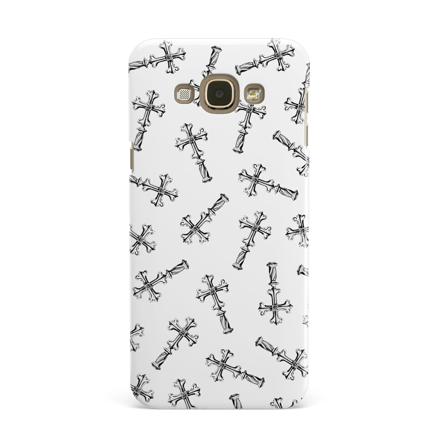 Monochrome Crosses Samsung Galaxy A8 Case