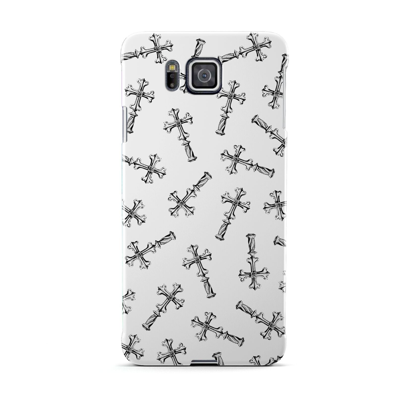 Monochrome Crosses Samsung Galaxy Alpha Case