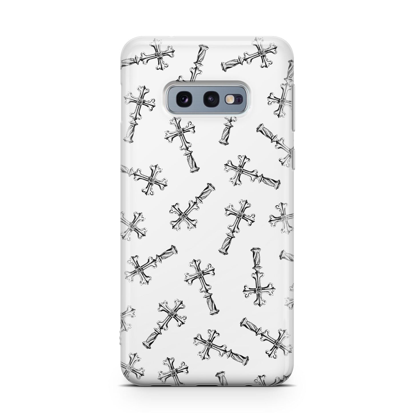 Monochrome Crosses Samsung Galaxy S10E Case