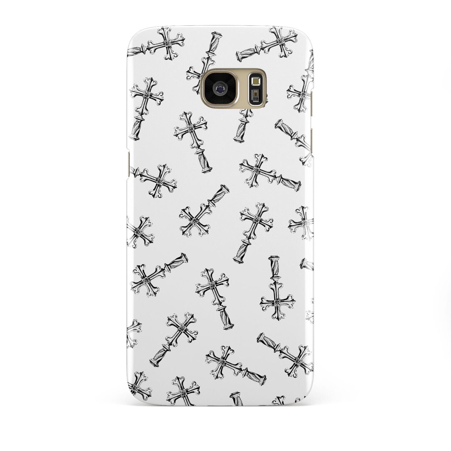 Monochrome Crosses Samsung Galaxy S7 Edge Case