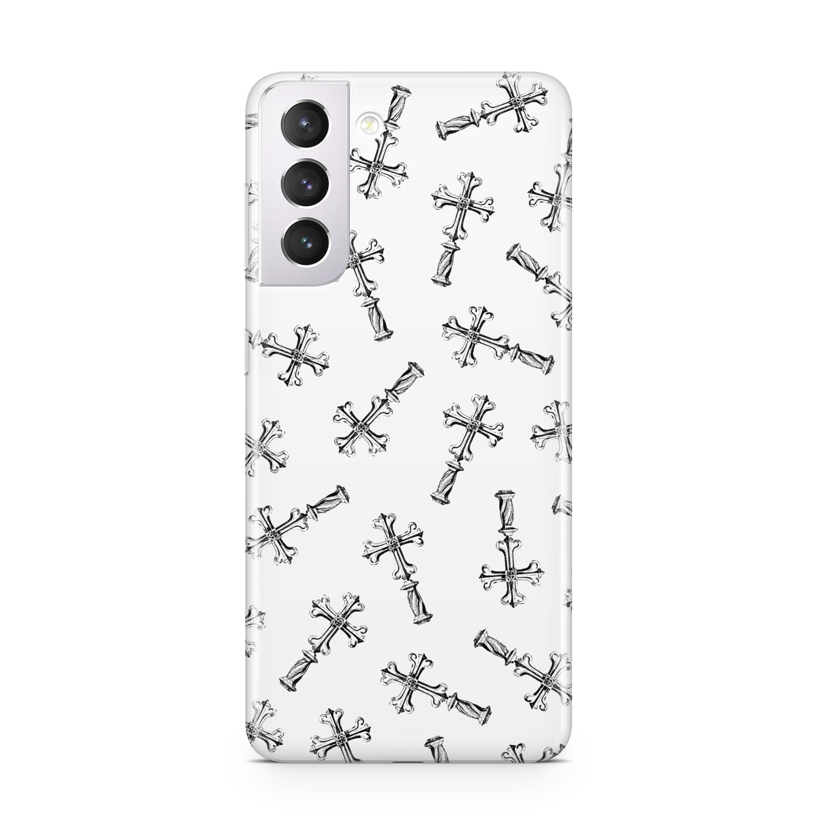 Monochrome Crosses Samsung S21 Case