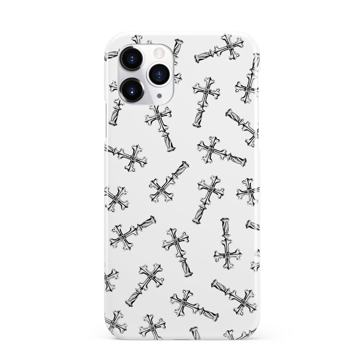 Monochrome Crosses iPhone 11 Pro 3D Snap Case