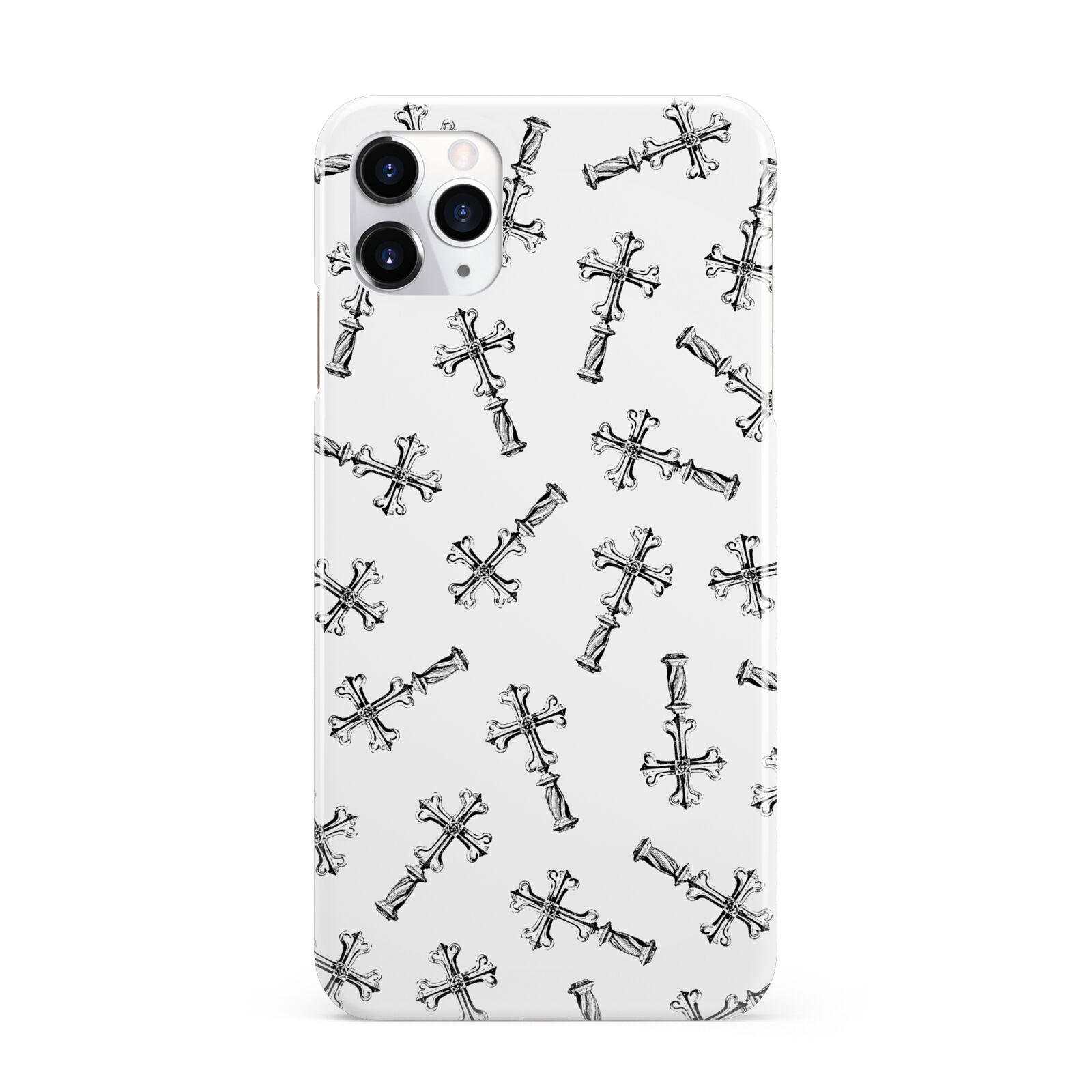 Monochrome Crosses iPhone 11 Pro Max 3D Snap Case