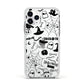 Monochrome Halloween Illustrations Apple iPhone 11 Pro in Silver with White Impact Case