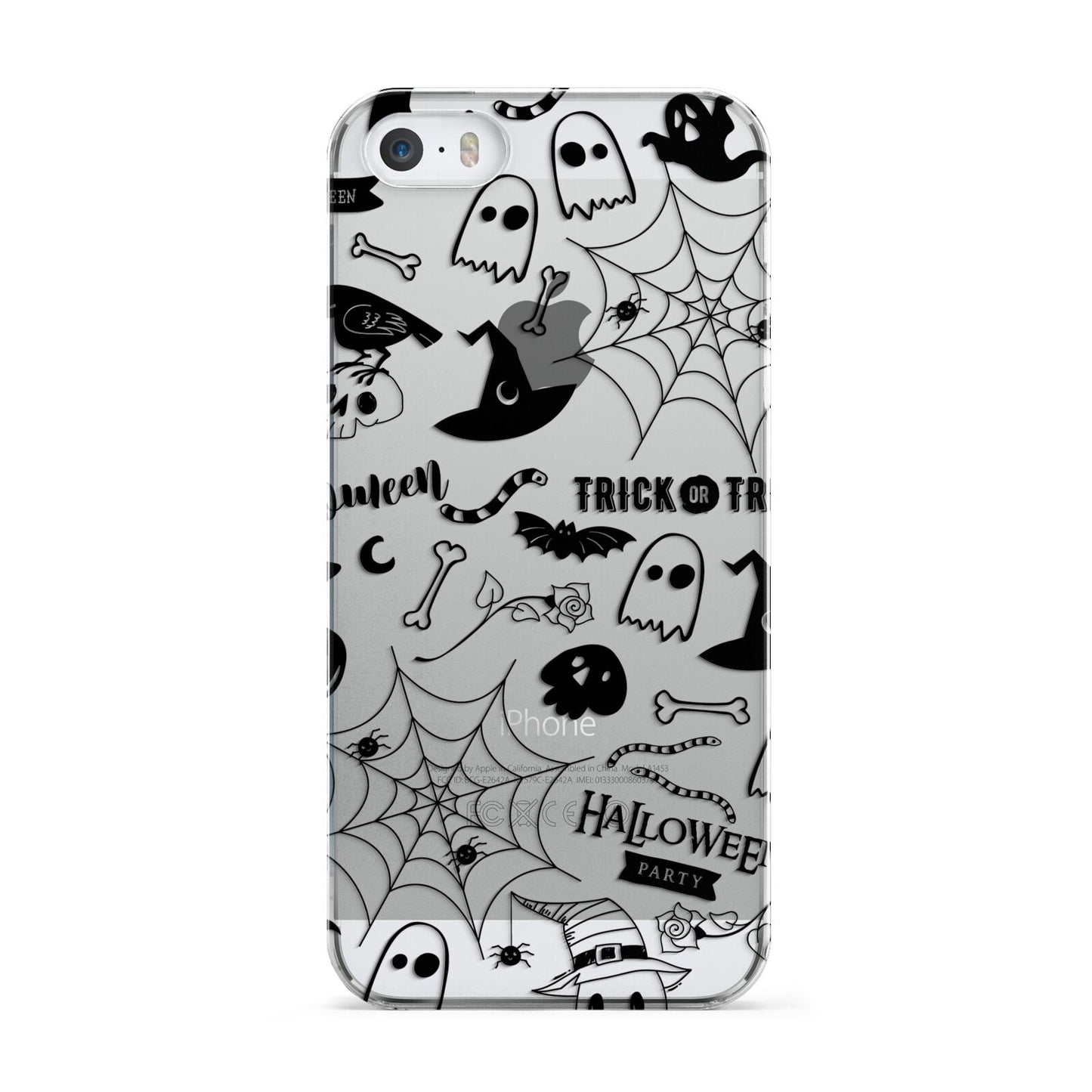 Monochrome Halloween Illustrations Apple iPhone 5 Case