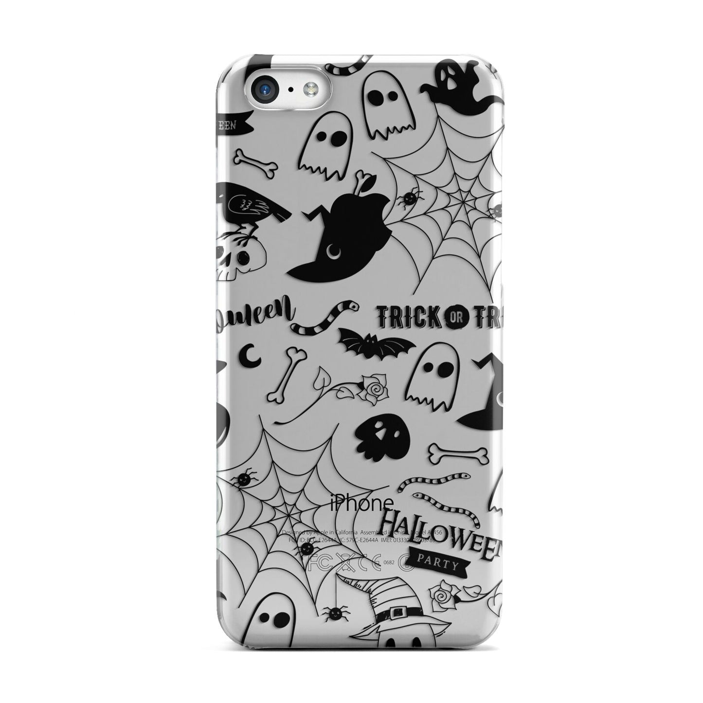 Monochrome Halloween Illustrations Apple iPhone 5c Case