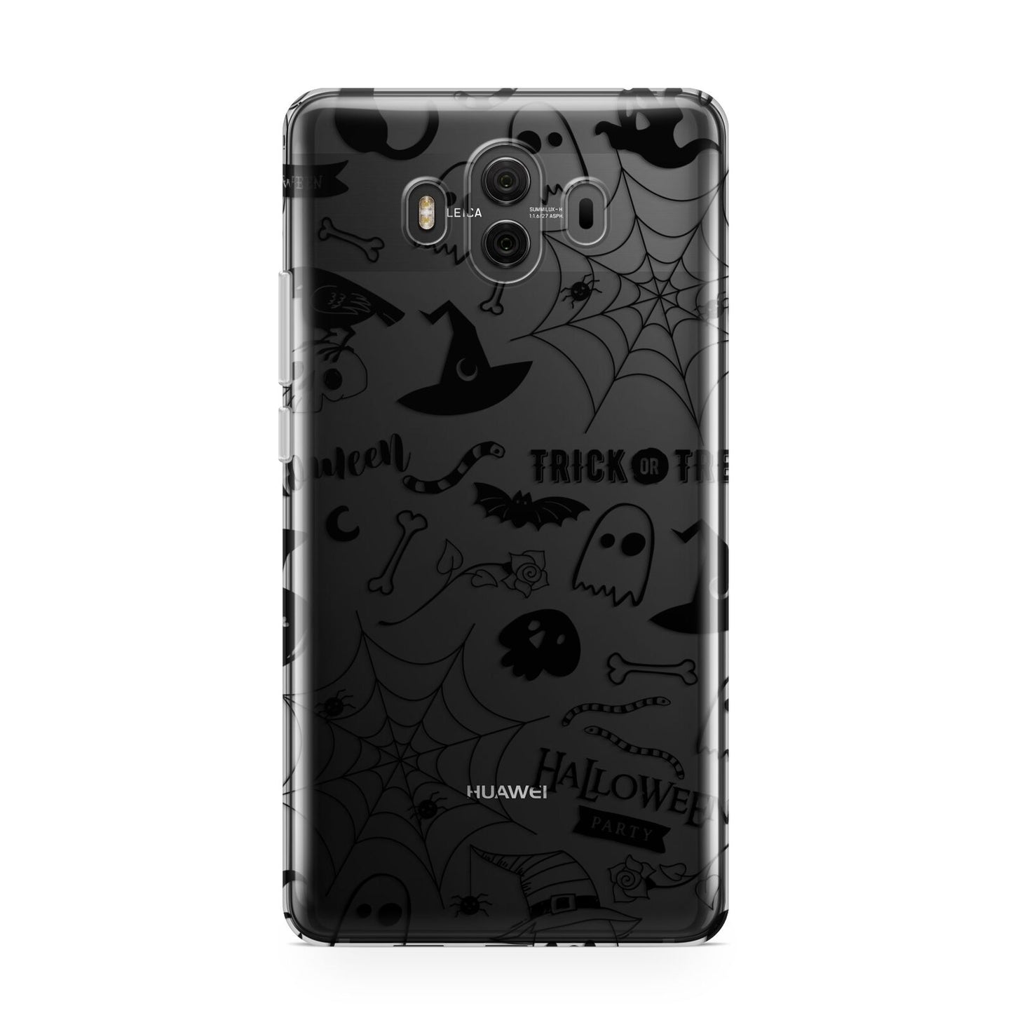 Monochrome Halloween Illustrations Huawei Mate 10 Protective Phone Case